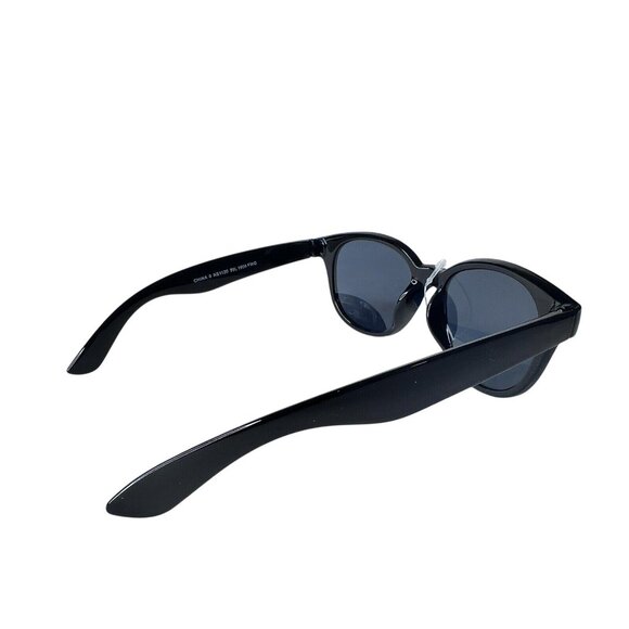 Black Round Sunglasses With UV Protection Classic Style Unisex Lightweight Desig - Picture 6 of 7